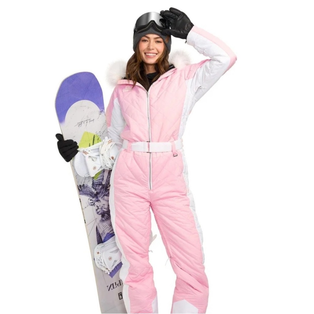 Tipsy Elves Women's Powder Pink Snow Suit